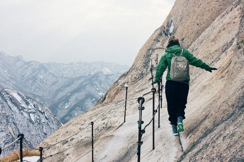 hiking bukhansan korea